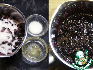 Десерт «Павлова» с черной смородиной